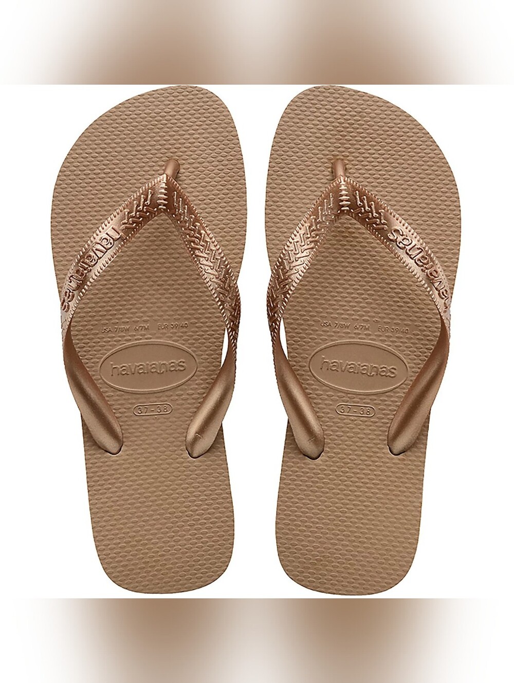 Havaianas Women's Top Tiras Flip Flops Rose Gold